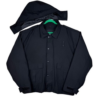 Tact Squad USA Hooded Duty Jacket Men 2XL Black Work Utility Security Style 1009