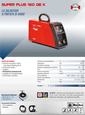 Elektrodenschweißgerät Löten Stayer SUPER PLUS 160GE professional inverter