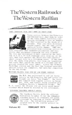 The Western Railroader #461 June 1979 Excursion Train Ocean View Elkton Colma
