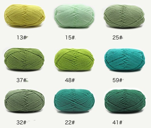 SALE Knitting Wool Professional Needlework 4ply Milk Cotton Crochet Knitted Yarn - Picture 58 of 94