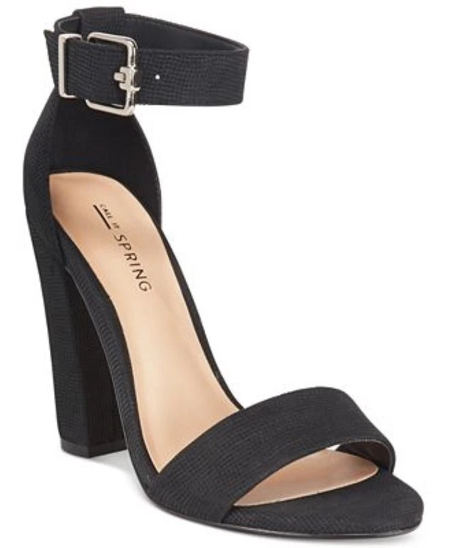 Call It Spring Arther Block Heel Sandal- Black UK 4 EU 37 JS51 13 - Image 2 of 4