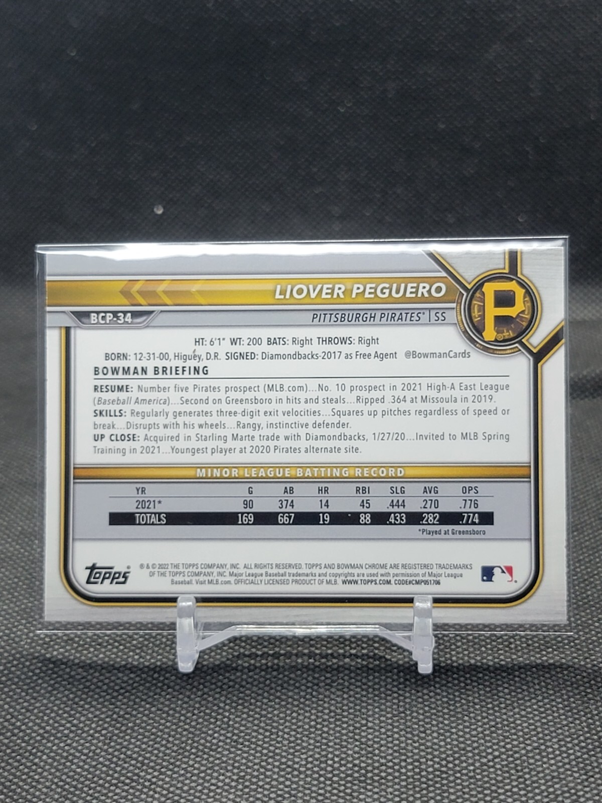 Pittsburgh Pirates *Choose Your Baseball Card* Autos Rookies (Updated 11/11) - Picture 285 of 404