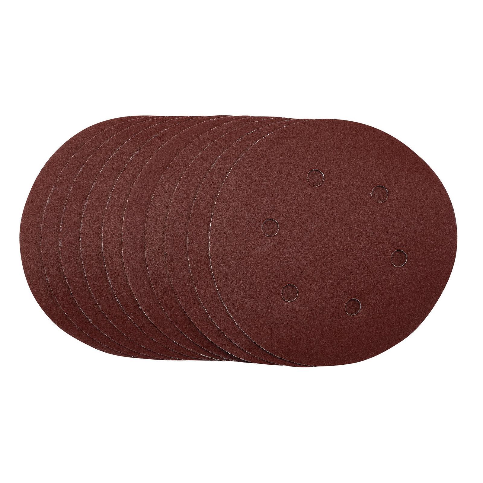 Draper Sanding Discs, 150Mm, Hook & Loop, 240 Grit, (Pack Of 10) - 54991