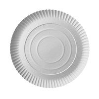 "200 Weisse Pappteller \"Pure\" Rund Ø 26 Cm 2 Cm Party Einwegteller"