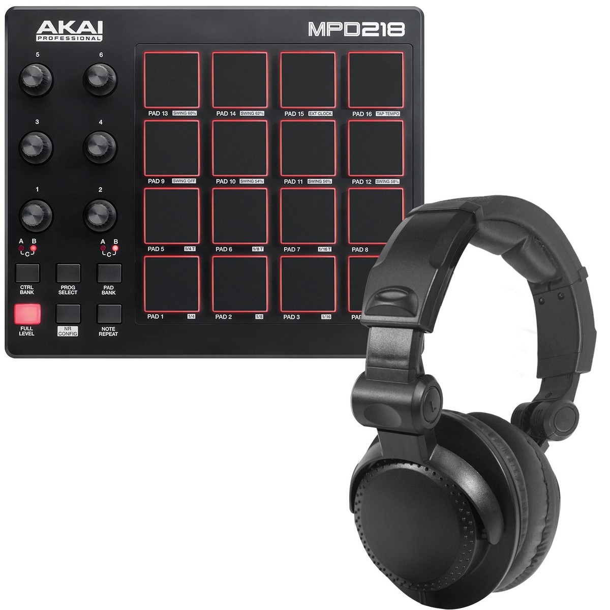 Akai Professional MPD218 Pad Controller with Collapsible Akai Professional MPD218 Pad Controller with Collapsible