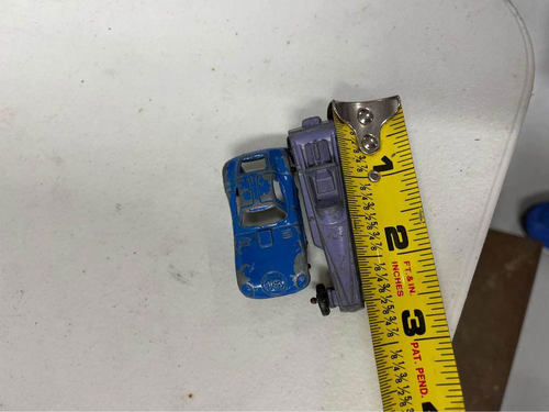 Pair 2 VTG Tootsietoy Purple Wedge Dragster & Blue 18 Metal Racing Car Toy LN - Picture 4 of 4