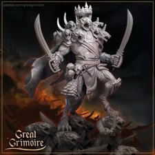 The Giant Rat King Fighter Miniature | D&D DnD | 