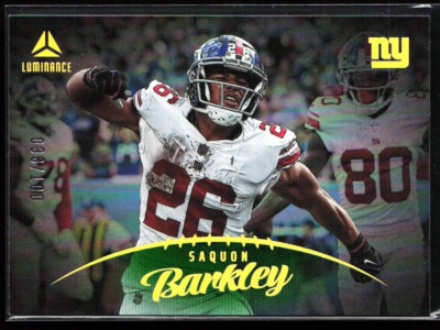 2023 Panini Luminance Saquon Barkley Green parallel #/100 NY Giants, Eagles