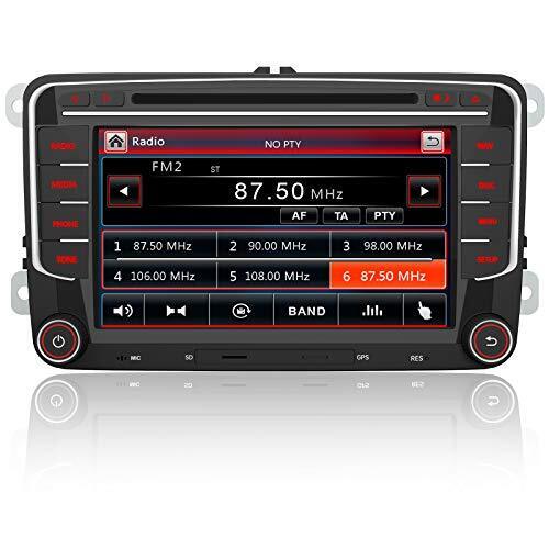 AWESAFE Windows Autoradio 2 Din per VW Volkswagen Golf 5 6 Polo Passat (g7F) - Foto 1 di 1