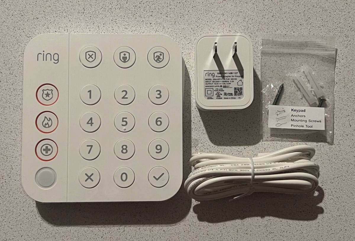 Alarm Keypad Ring Security System Battery Life Keypad Battery Ring