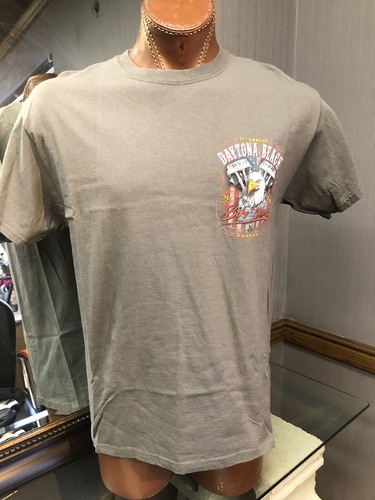 Camiseta grande DAYTONA Beach Bike Week 2018 gris 77a edición anual de motocicletas Florida - Imagen 4 de 9