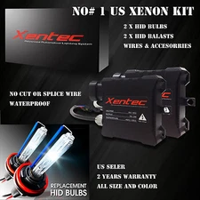 Xentec HID KIT H11 9005 9006 880 9145 10000K Blue Headlight Conversion Light kit