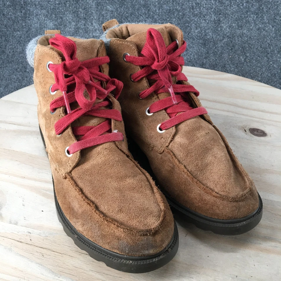 Botas Sorel Para Hombres 5 Madson Cuero Marrón Nieve Sin usar, en caja, Puntera Con cordones Informales Cómodas Foto 4 de 4