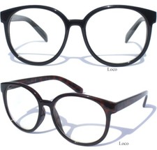 Classic Vintage Design Retro Oversize Front Clear Lens Eye Glasses Horn Rim