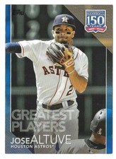 Jose Altuve 2019 Topps Update 150 Years of Baseball BLUE Parallel #150-22 Astros