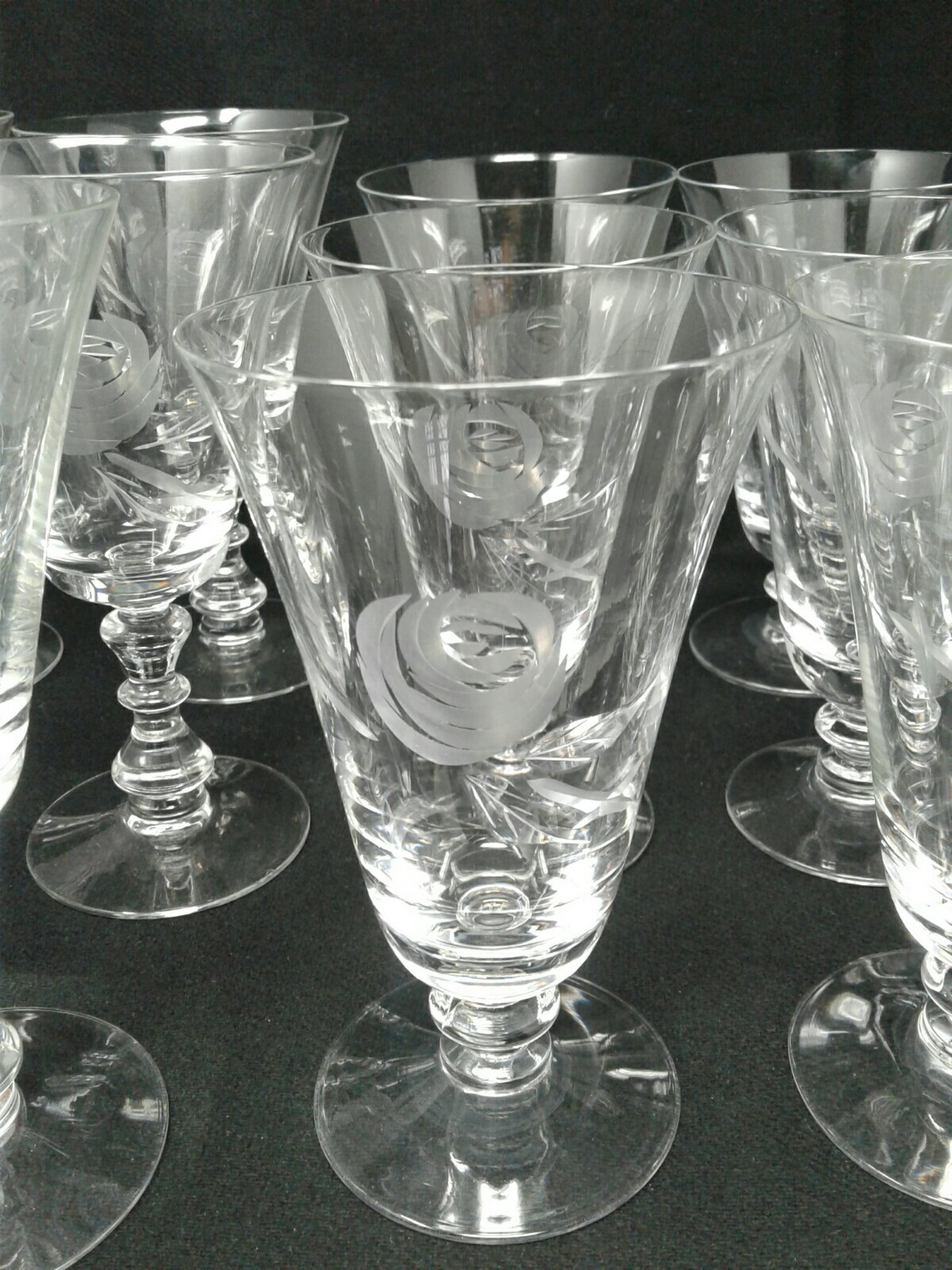 Vintage 1950s Fostoria Rose Stemware eBay