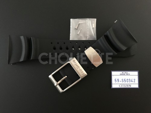 Citizen 29mm Black Rubber Strap for Eco-Drive Professional Diver BJ8050-08E - Picture 10 of 12