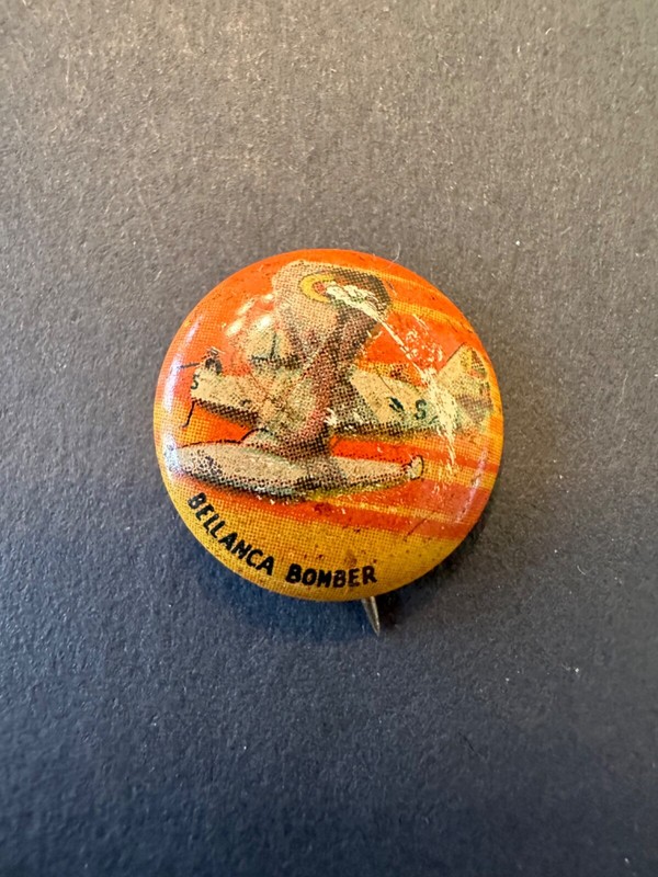 Yank Junior Clothing Airplane pin Bellanca Bomber