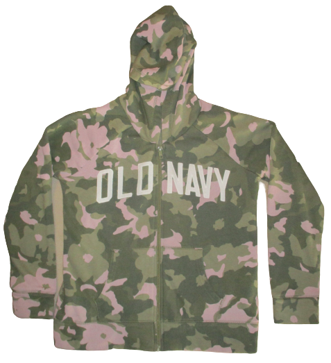 Old Navy teen girls camo camouflage hoodie size 14 exc condition smoke free  home