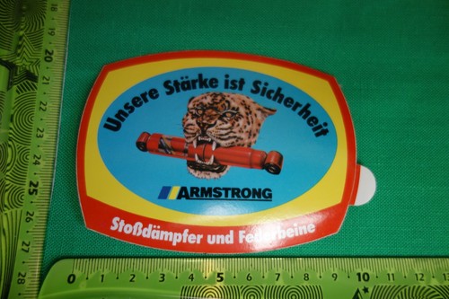 Alter Aufkleber Stoßdämpfer und Federbeine ARMSTRONG