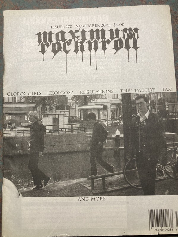 Maximum Rock N Roll Magazine No 270 Punk Rock Fanzine