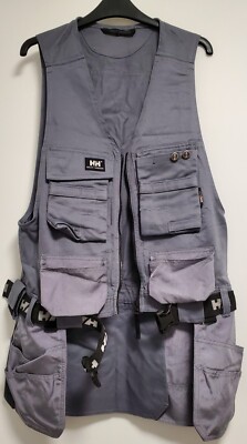 Helly Hansen Workwear Bauwerkzeug Weste 76356 mit Stoffgürtel in Grau XS