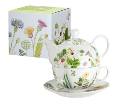 Gilde Porzellan Tea for one Wild Flowers Blüten Bella Vita Teekanne 49455