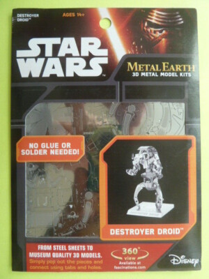 Disney Star Wars Metal Earth 3D Metal Model Kit NEW (Neu) Destroyer Droid