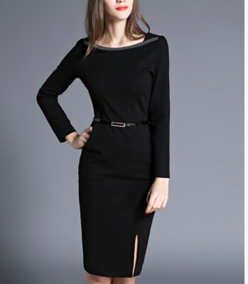 black stripe midi dress The White Square Neck Striped Midi Dress