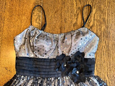 blue dress for baby girl Black Mirror Flare Mini Dress Small (0/2) / Black main image 0