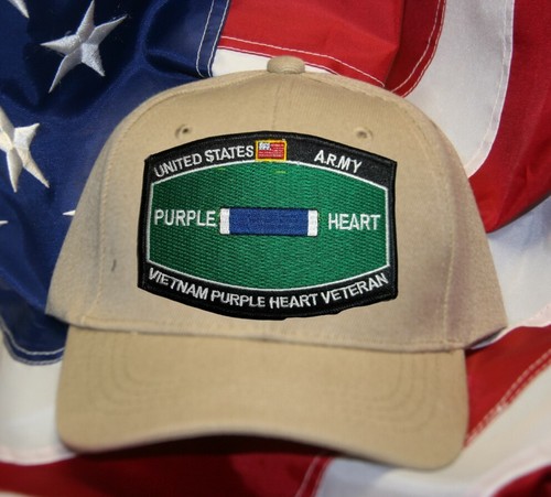 US ARMY VIETNAM PURPLE HEART HAT PATCH CAP COLLECTOR COLD WAR HERO - Picture 15 of 16
