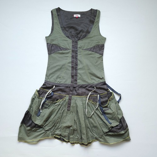 2026 Deux Mille Vintage Six Tank Kleid Taschen Avantgarde Y2K Copine Gr. S-M
