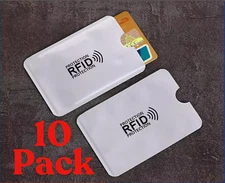 10x RFID Blocking Sleeves Credit Card Protector Holders Theft Protection Secure