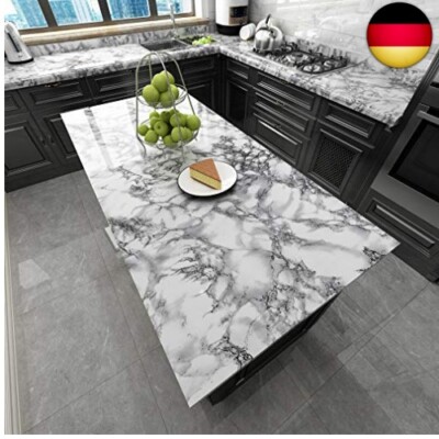 LaCheery Klebefolie Silber - Edelstahl-Optik Für Möbel & Arbeitsplatten