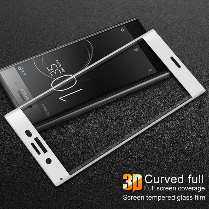 Protector de pantalla de vidrio templado de cubierta completa 3D para Sony Xperia XZ XZs XZ Premium Foto 3 de 4