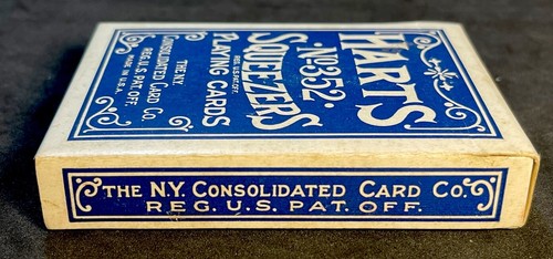 Antique Sealed Early BEE Playing Cards Unopened Harts Squeezers Angel Back NYCC - Picture 5 of 10