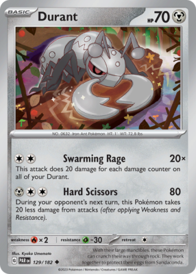 ポケモンカード⑨ Durant 129/182 Uncommon | Paradox Rift | Pokemon Card | eBay