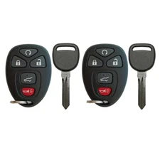 2 Replacement for Buick Enclave 09 10 11 12 13 14 15 2016 2017 Keyless Fob + Key