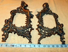 ART NOUVEAU CAST METAL Maiden BEATRICE PICTURE Photo FRAME NO 1007 A and 1007 P