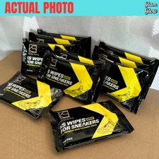 KS Originial - Shoe Wipes Mini - 8 mini wipes (Travel Size Cleaner)