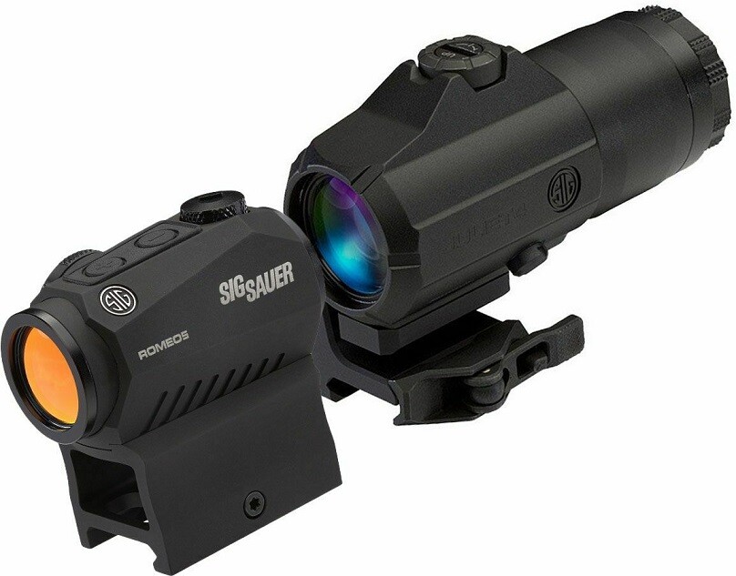 New Sig Sauer Romeo 5 Red Dot Sight 2 MOA W/ Juliet 3 3x