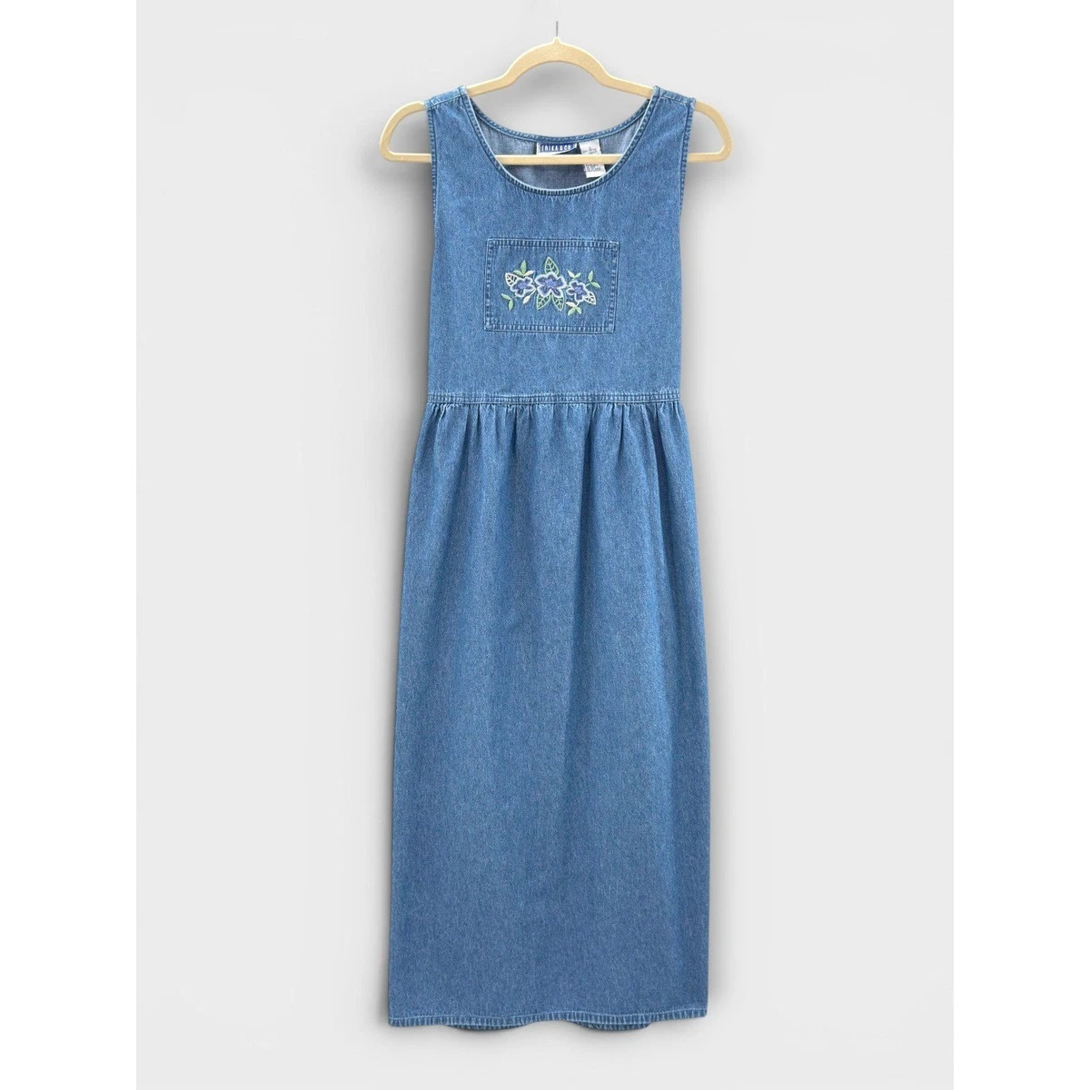 white christmas dresses Studded Western Buckle Stretch Denim Dress main image 0