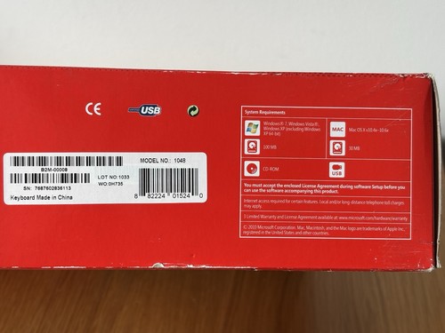 Microsoft Natural Ergonomic Keyboard 4000 Model 1048 Black New in Sealed Box - Picture 6 of 6