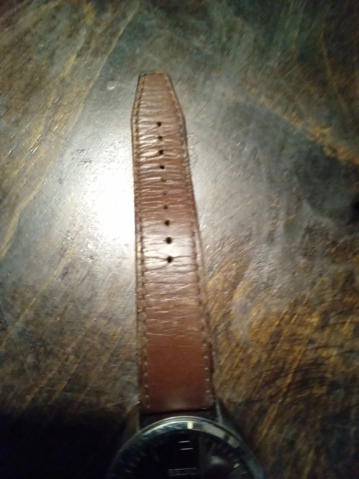 Seiko Automático 45 Milímetros Acero Inoxidable, Trampa Cuero Marrón Foto 3 de 4