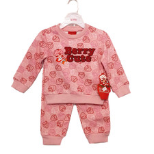 NWT Strawberry Shortcake Girls 12 Months Jogger Set Pink Long Sleeve Outfit