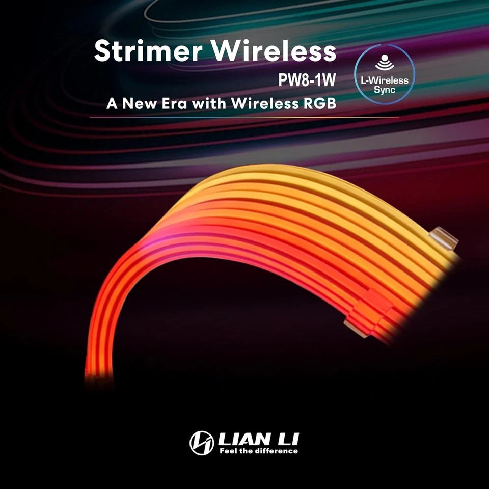 Strimer Wireless 8 Pin RGB Power Extension Cable - 382mm Length, 2.4 GHz Control - Image 4 of 4