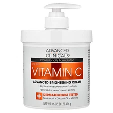 Vitamin C, Advanced Brightening Cream, 16 oz (454 g)