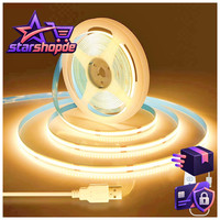 LED Streifen 2M Dimmbar USB 5V Warmweiß 3000K 640 Leds Flexibel FüR Zuhause DIY