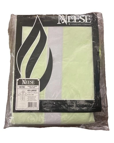 Neese 1870C Econo Viz Series 3 Piece Rain Suit Mens Size 4 XL  Hi Vis Lime New - product listing photo