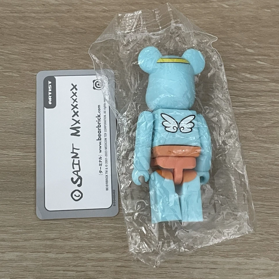 Figura Medicom Bearbrick Angel Saint Be@rbrick 100% Serie 46 - con tarjeta Foto 2 de 2